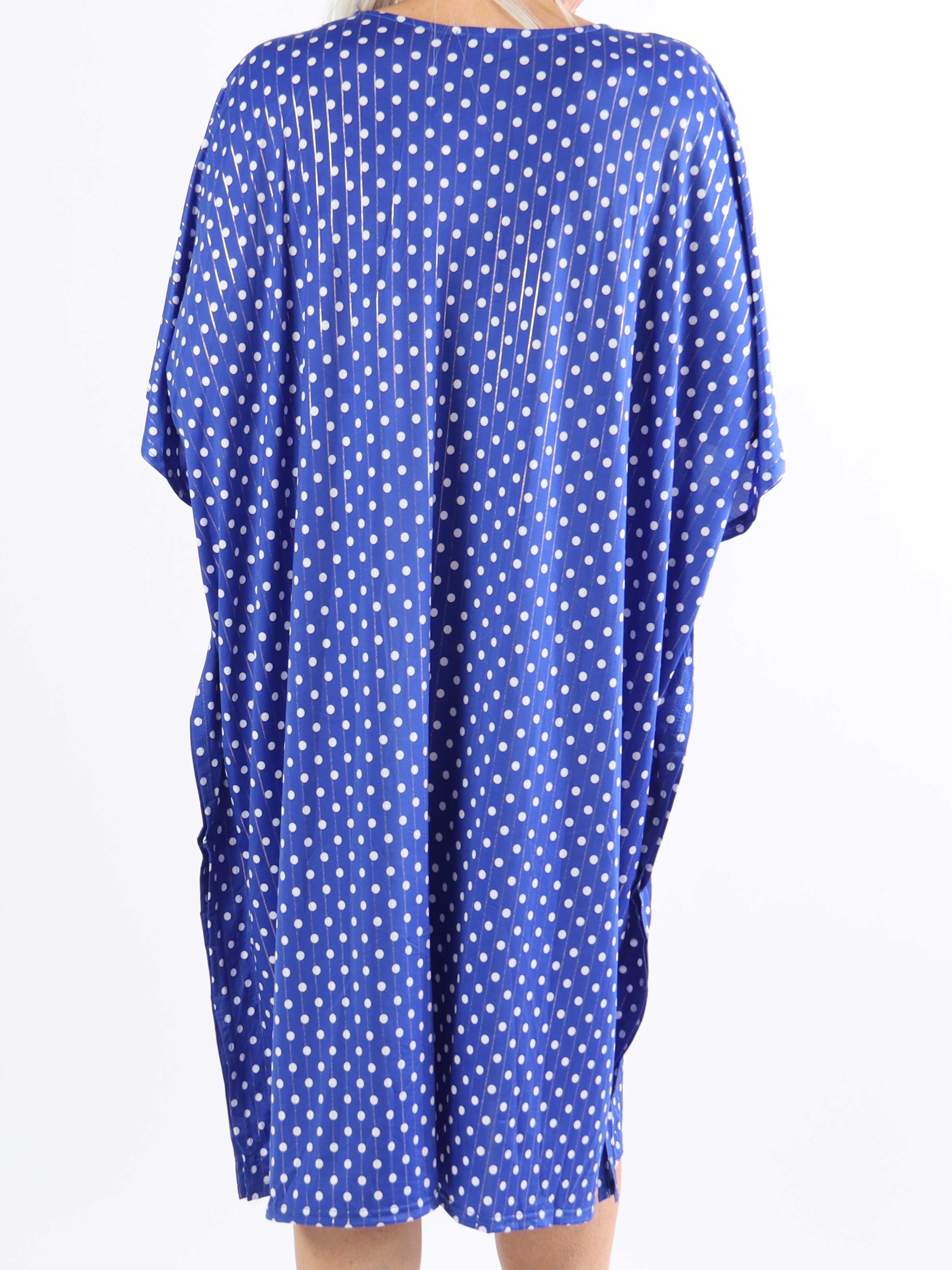 Azmina Dot - Tunikaklänning i plus size med resår och lös passform